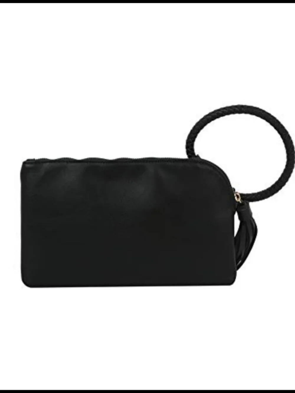 Vegan Faux Leather Clutch Wristlet Wallet Evening Bag with Hand Strap